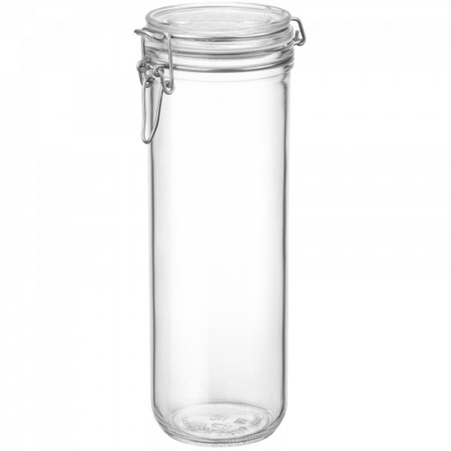 Bormioli Rocco Fido Cylinder Collection - Spaghetti Jar - 1.46 Liter (49.4 Ounce) - Clear (BR 141380MRF121990)