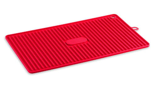 Better Houseware  The Roll-Up Collection - Red Silicone Drying Mat Trivet