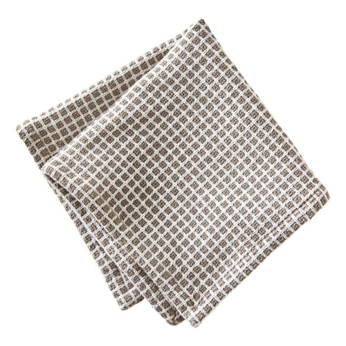 tag® Kitchen + Cloth Collection - Textured Check Dishcloth Set - Gray (TAG G13026)