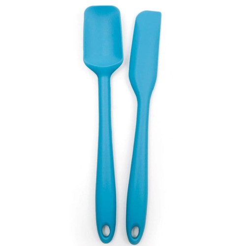RSVP Ela's Silicone Collection - Mini Spoon Spatula Set - Turquoise (RSVP EMS-TQ)