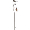 Paul's Metal Petals Brew Bird w/ Bird House Garden Stake
