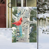 BreezeArt Winter Birds Garden Flag