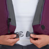 Plum - on model buckle detail