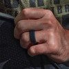 Qalo Men's Crosshatch Q2X Silicone Ring
