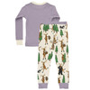 Lazy One Toddler Girl's Moose Hug Long-Sleeve Pajama Set, 2-Piece