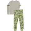 Lazy One Toddler Boy's the GOAT Long-Sleeve Pajama Set, 2-Piece