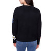 Charlie B Women's Plush Sweater with Boucle Flowers