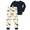 Lazy One Toddler Wide Awake Shark Long-Sleeve Pajama Set, 2-Piece