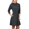 La Soul Women's Cowl Neck Winter Tunic Dress