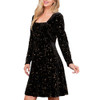 LA Soul Women's Celestial Black Velvet Dress