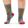 Wide Open Women's Fall In Love Cushioned Crew Socks