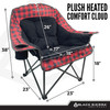 QACH2-017CFH-R - Red Buffalo Check - 3-quarter, dimensions