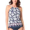 Beach House - Gabar - Swimwear Anywhere Women's Blair Block Trop High Neck Tankini Top