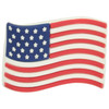 Crocs American Flag Jibbitz Charm