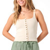 O'Neill Women's Maylee Button Front Tank