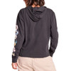 Women's Life is Good Detailed Row of Wildflowers Crusher Boxy Hoodie