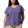 Columbia Women's Daniela Falls V-Neck Short Sleeve T-Shirt - Plus Size
