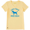 Life is Good Women's Less Talk More Walk Crusher-LITE V-Neck T-Shirt