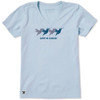 Life is Good Women's Rally Hummingbirds Short Sleeve Crusher-LITE Vee