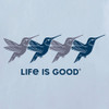 Life is Good Women's Rally Hummingbirds Short Sleeve Crusher-LITE Vee