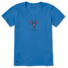 Life is Good Women's Keeper Lobster Short Sleeve Crusher Vee