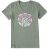 Life is Good Women's Tulip Circle Short Sleeve Crusher Vee