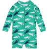 Snapper Rock Swimwear Infant Off The Hook Long-Sleeve Sunsuit