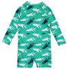 Snapper Rock Swimwear Infant Off The Hook Long-Sleeve Sunsuit