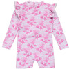 Snapper Rock Swimwear Infant Pink Lagoon Long-Sleeve Sunsuit