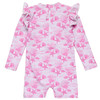 Snapper Rock Swimwear Infant Pink Lagoon Long-Sleeve Sunsuit