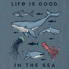 Life Is Good Youth In The Sea Sealife Crusher Short-Sleeve Shirt