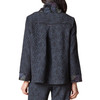 back pleat detail, shown in black