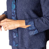 Navy - placket & cuff detail