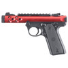 Ruger Mark IV 22/45 Lite Red Anodized 22 LR 4.4" 10-Round Pistol w/ 2 Magazines