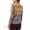 Tribal Sportswear Women's Space-Dye Textured Mock Neck Puff Sleeve Sweater