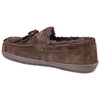 Lamo Men's Classic Suede Moc with Faux Fur Lining