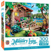 Leanin' Tree Jigsaw Puzzle - Memory Lane / Cabin Crossing