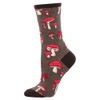 Socksmith Design Women's Pretty Fly For A Fungi Crew Sock