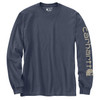 Carhartt Men's Loose Fit Heavyweight Graphic Logo Sleeve Long-Sleeve T-Shirt