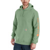 Carhartt Men's Loose Fit Midweight Hooded Logo-Sleeve Sweatshirt