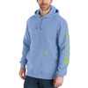 Carhartt Men's Loose Fit Midweight Hooded Logo-Sleeve Sweatshirt