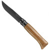 Opinel No.8 Black Oak Folding Knife / Wooden Box Combo