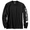 Carhartt Men's Big & Tall Loose Fit Heavyweight Graphic Logo Sleeve Long-Sleeve T-Shirt