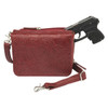 Gun Tote'n Mamas GTM-15 Tooled Cross Body Organizer Concealed Carry Bag