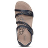 Aetrex Women's Jillian Braided Quarter Strap Sandal
