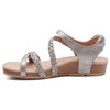 Aetrex Women's Jillian Braided Quarter Strap Sandal