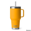 YETI Rambler 35 oz. Stainless Steel Vacuum Insulated Mug w/ Straw Lid