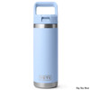 YETI Rambler 18 oz. Stainless Steel Vacuum Insulated Bottle w/ Straw Cap