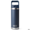 YETI Rambler 18 oz. Stainless Steel Vacuum Insulated Bottle w/ Straw Cap