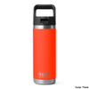 YETI Rambler 18 oz. Stainless Steel Vacuum Insulated Bottle w/ Straw Cap